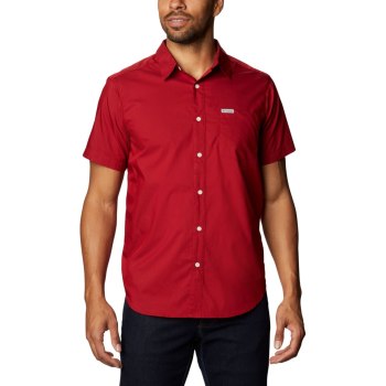 Columbia Spring Time Short Sleeve, Camisa Rojos Para Hombre | 295108-BKO